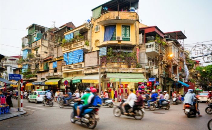 Motorbike is definitely the most famous and popular mean of transportation in Hanoi