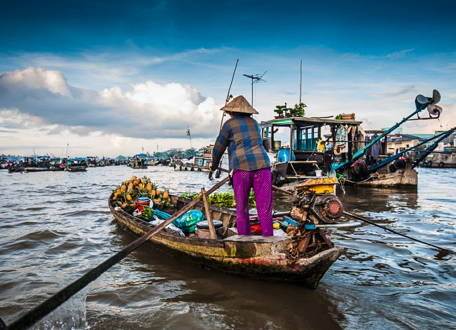 Mekong delta floating market