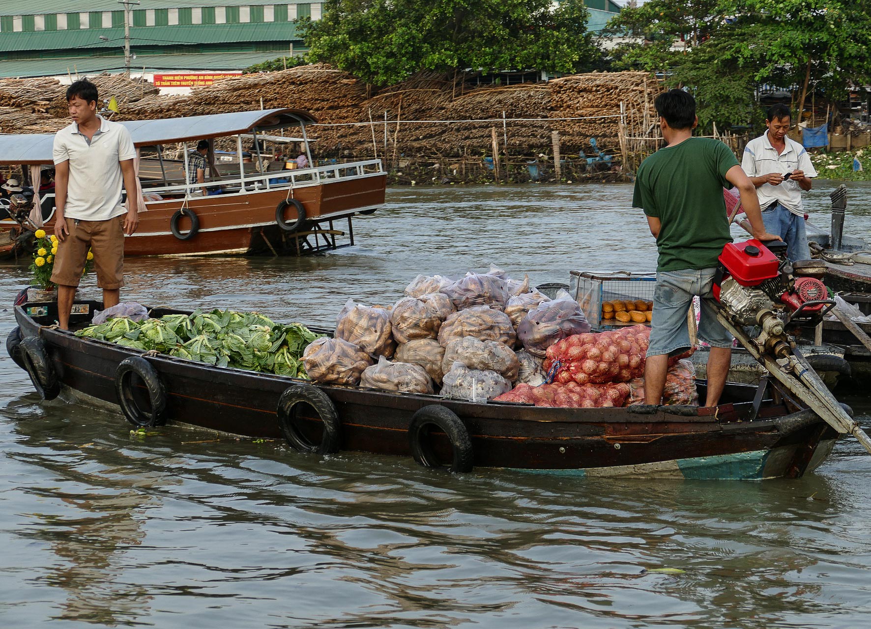 Mekong delta floating market