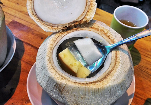 Try some coconut jelly, one of Da Nang's specialties