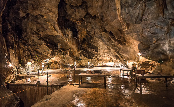 cat ba island hospital cave