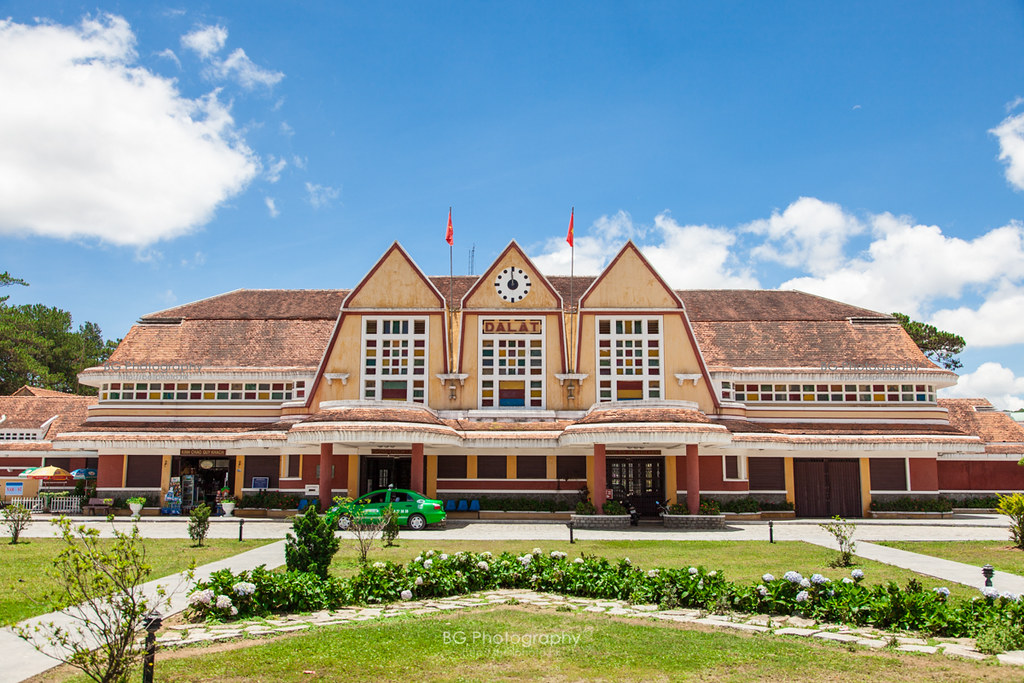 Art deco train station of Dalat