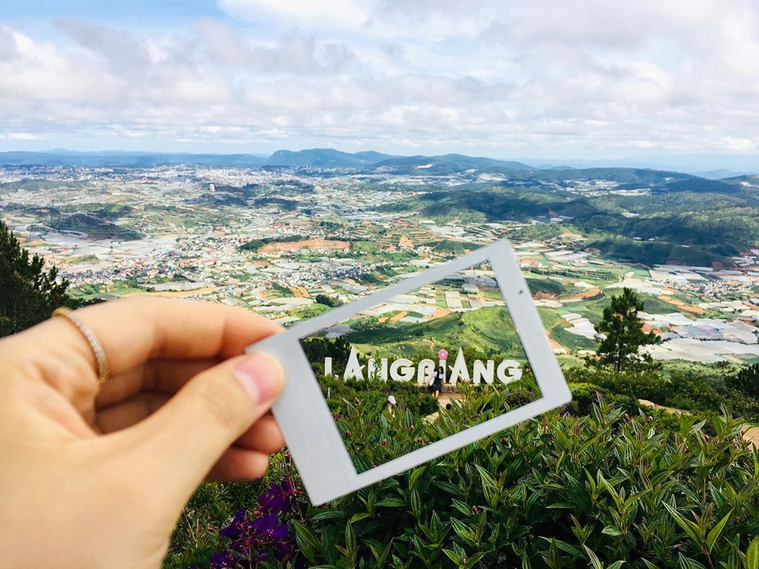 Dalat view from Lang Biang mountain