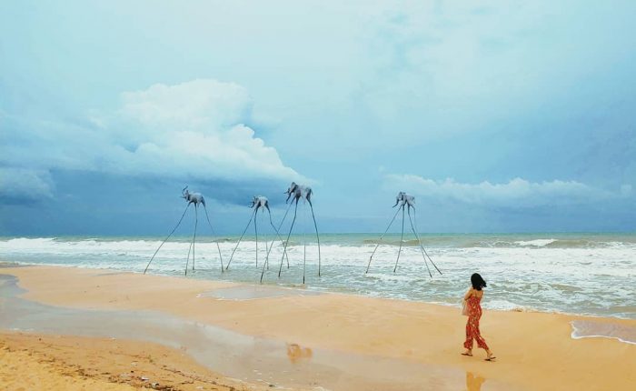 Art in the ocean at Phu Quoc Island in Vietnam, inspired by Salvador Dali